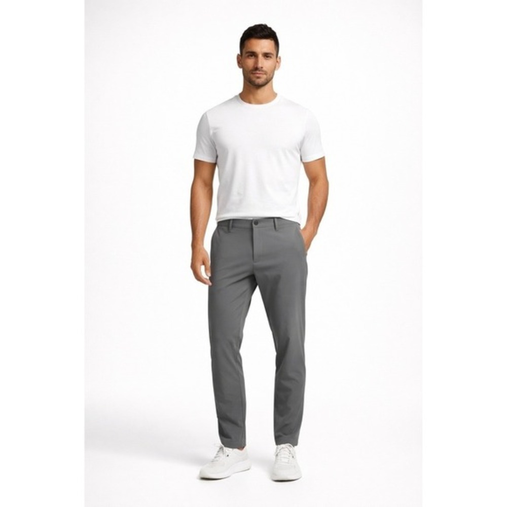 01.Algo‎ WarpTech Commuter Athletic Fit Trouser Dark Grey 32x28 Mens Pants NWT